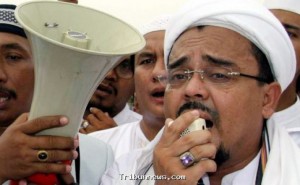 Pimpinan Front Pembela Islam (FPI) Habib Rizieq. (TRIBUNNEWS.COM/BIAN HARNANSA)