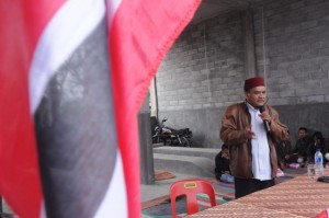 Tgk Abu Ilham Saat menyampaikan Materi Sosialisai Pencerdasan politik (Foto:Ist)