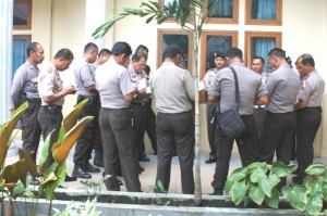 Kapolres Aceh Tengah memberikan pengarahan kepada para Kapolsek (Lg/Iqoni RS)