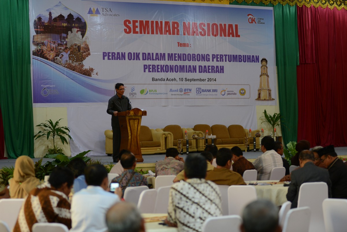 Asisten II Aceh Hadiri Seminar Nasional OJK