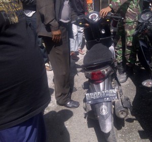 sepeda motor yang dipergunakan pelaku,(LG013)